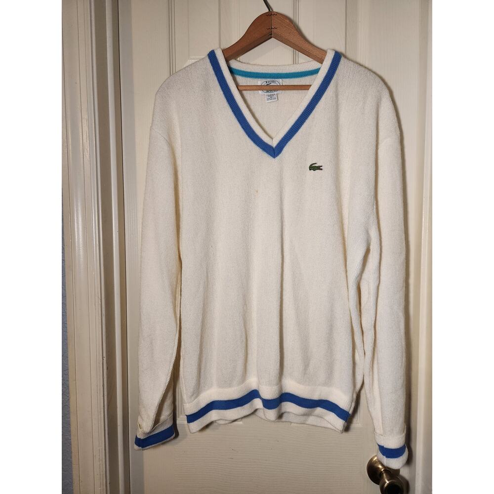 Vintage Lacoste IZOD Acrylic V-Neck Sweater